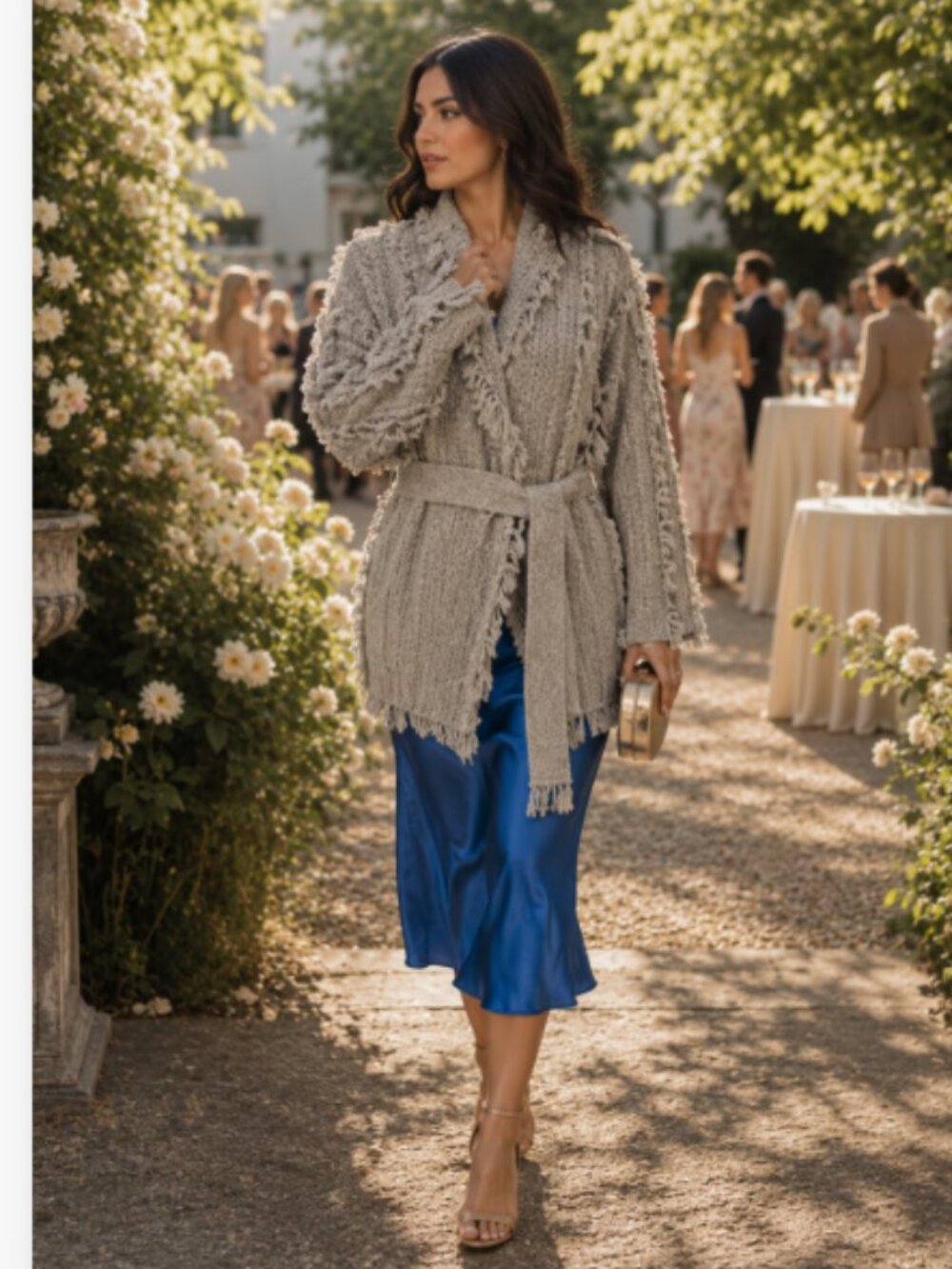 NEW GREYSON Luxe CASHMERE + WOOL Cable Knit Cardigan Sweater  $530 RETAIL!